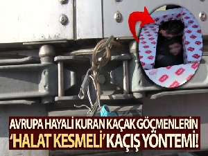 Avrupa hayali kuran kaçak göçmenlerin ‘halat kesmeli' kaçış yöntemi