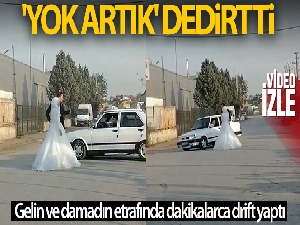 Damat istedi, sürücü otomobille dakikalarca terör estirdi