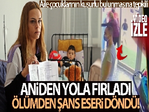 Kreşten yola fırlayan çocuğa okul servisi çarptı, ölümden saniyelerle kurtuldu