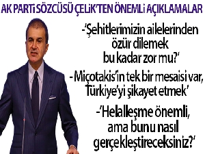 AK Parti Sözcüsü Çelik: “Helalleşme önemli, ama bunu nasıl gerçekleştireceksiniz?”