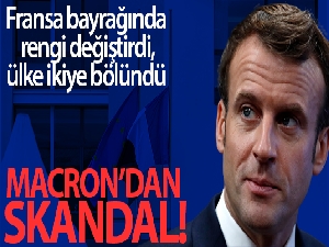 Fransa bayrağında renk değişti, kamuoyu ikiye bölündü
