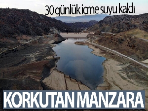 Çorum'da korkutan manzara, 30 günlük içme suyu kaldı
