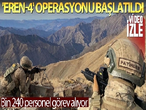 Eren Kış-4 Şehit Jandarma Komando Er İbrahim Doğu Kazan Vadisi-Han Yaylası Operasyonu başlatıldı