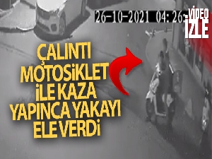 İstanbul'da hırsız çalıntı motosiklet ile kaza yapınca yakalandı