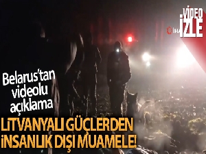 Belarus Devlet Sınır Komitesi: "Litvanyalı güvenlik güçleri, yerde yatan göçmeni vahşice döverek üzerine köpek saldı"