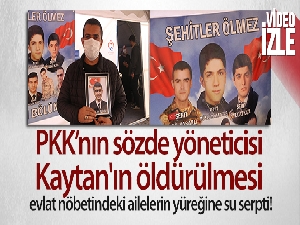 PKK'nın sözde yöneticisi Kaytan'ın öldürülmesi evlat nöbetindeki ailelerin yüreğine su serpti