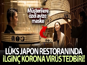 Lüks Japon restoranından ilginç korona virüs tedbiri