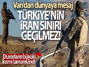 Van-İran sınırına yapılan duvarın büyük kısmı tamamlandı