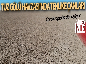 Tuz Gölü havzası çorak toprağa dönüşüyor