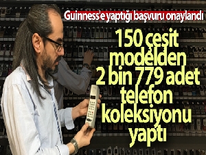 2 bin 779 adet telefon için Guinness'e yaptığı başvuru onaylandı