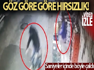 'Yok artık' dedirten hırsızlık kamerada