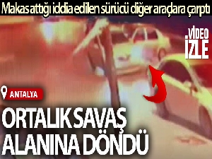 Makas attığı iddia edilen sürücünün karıştığı kazada ortalık savaş alanına döndü