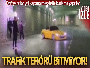Düğün konvoyunda korkutan anlar kamerada