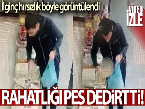 Batman'da hırsızın rahat tavırları pes dedirtti