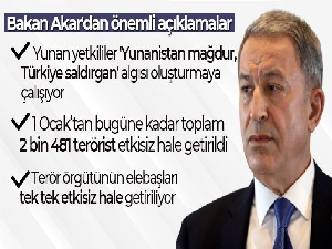 Bakan Akar'dan önemli açıklamalar