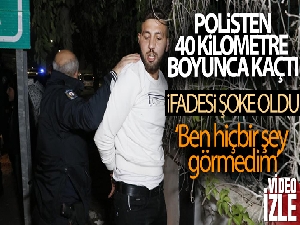 40 kilometre polisten kaçan sürücü yakalanınca, 'Ben hiçbir şeyden kaçmadım, dur ihtarını görmedim' dedi