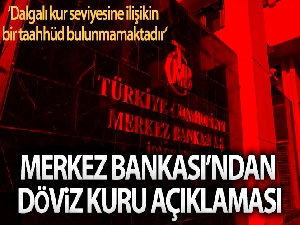 Merkez Bankası'ndan döviz kuru açıklaması