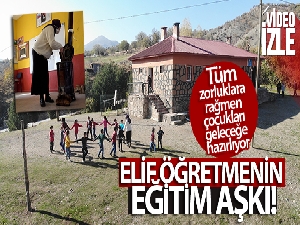 Elif öğretmenin eğitim aşkı