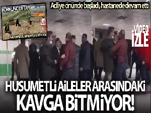 Adliye önünde başlayan silahlı kavga hastanede devam etti
