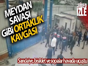 Marmaris'te meydan savaşı gibi ortaklık kavgası