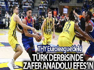THY Euroleague'deki Türk derbisinde zafer Anadolu Efes'in