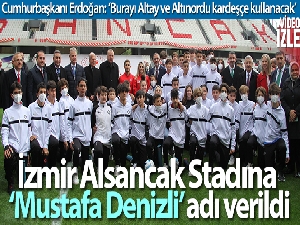 İzmir Alsancak Stadına 'Mustafa Denizli' adı verildi