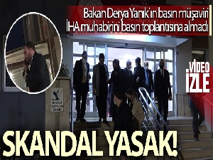 Aile ve Sosyal Hizmetler Bakanlığı Basın Müşaviri Emre Enginertan'dan İHA muhabirine ambargo