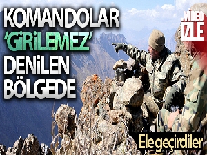 Komandolar terör örgütünün sözde bölge sorumlularının mağarasını ele geçirdi