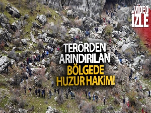 Terörden arındırılan bölgede doğa yürüyüşü yapıldı