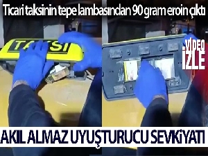 Taksiciden akıl almaz uyuşturucu sevki