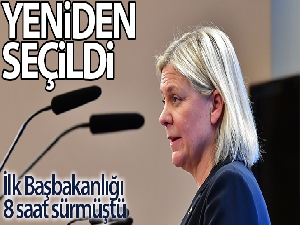 İsveç'te görevinden istifa eden Andersson ikinci kez başbakan seçildi