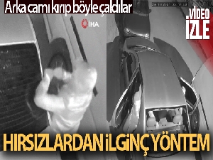Avcılar'da otomobilin arka camı kırıp müzik setini böyle çaldılar
