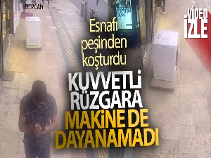 Kuvvetli rüzgara makinede dayanamadı