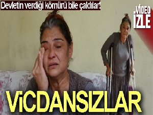 Adana'da hırsızlar engelli kadını koltuk değneği ve soğuğa mahkum etti