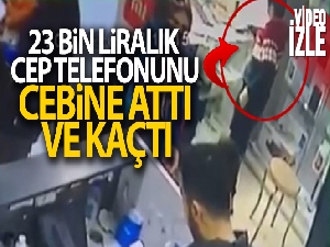 Zeytinburnu'nda çocuk hırsız 23 bin liralık cep telefonunu böyle çaldı