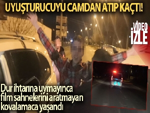 Dur ihtarına uymayıp eroini camdan atıp kaçtı, kovalamacayla yakalandı