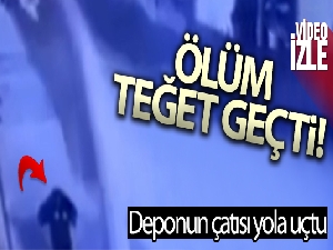 Sarıyer'de ölümün teğet geçtiği anlar kamerada