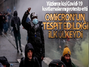 Belçika'da yüzlerce kişi Covid-19 kısıtlamalarını protesto etti