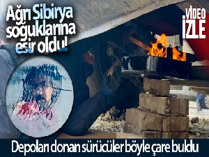 Sibirya soğukları Ağrı'da araçların depolarını dondurdu