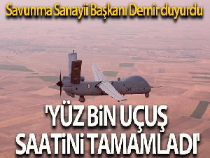 Savunma Sanayii Başkanı Demir: 'ANKA, 100 bin uçuş saatini tamamladı'