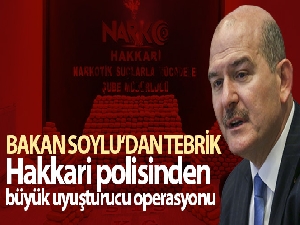 Hakkâri polisinden büyük uyuşturucu operasyonu