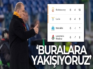 Galatasaray Teknik Direktörü Fatih Terim: 'Buralara yakışıyoruz'