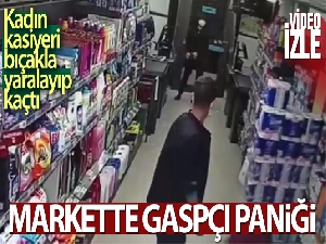 Avcılar'da markette korku dolu anlar kamerada