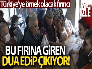 Bu fırına giren dua edip çıkıyor!
