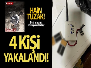 Mardin'de polisin aracına bomba düzeneği yerleştiren 4 kişi yakalandı