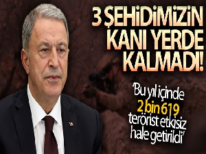 3 şehidimizin kanı yerde kalmadı! 20 terörist öldürüldü