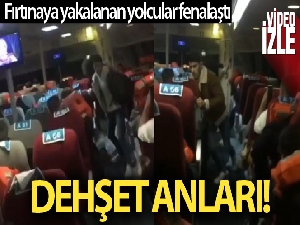 Fırtınaya denizin ortasında yakalandılar