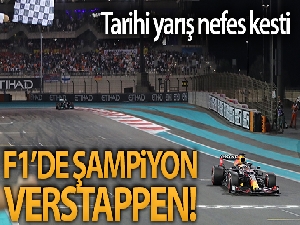 Formula 1'de şampiyon Verstappen!