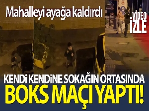 Gece yarısı kendi kendine boks maçı