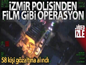 İzmir polisinden film sahnelerini aratmayan uyuşturucu operasyonu